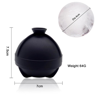 Le muffe su ordinazione della palla di ghiaccio del silicone, sfera del ghiaccio del silicone modella l'acqua di riempimento facile