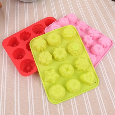Il cubetto di ghiaccio del silicone del cocktail del fiore modella decorativo leggero 87g