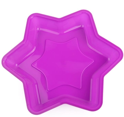 Il vassoio di cottura del silicone del commestibile, il silicone Bakeware modella il Hexagram progetta
