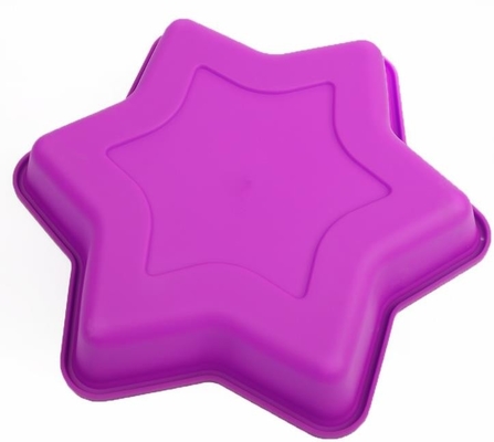 Il vassoio di cottura del silicone del commestibile, il silicone Bakeware modella il Hexagram progetta