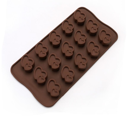 Il cioccolato del silicone del biscotto a forma di cuore modella la cassaforte di riempimento facile della lavastoviglie