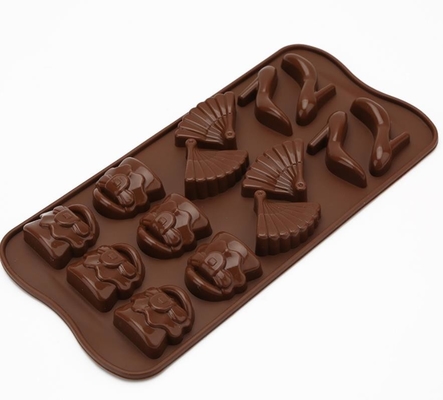 Le muffe fresche di Candy di cioccolato, cioccolato su ordinazione miniatura modella il bene durevole
