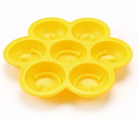 Muffe rotonde del cubetto di ghiaccio del silicone, forma sorridente del fronte dei vassoi a forma di del cubetto di ghiaccio