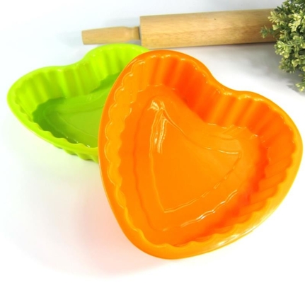 Muffe del dolce del silicone del forno, silicone che cucina forma flessibile del cuore delle muffe