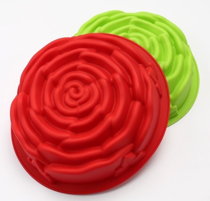 La grande cottura del silicone modella il colore su misura fiore di Rosa