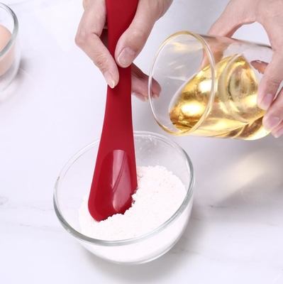 Cottura della spatola molle del cucchiaio del silicone, strumenti esili di cottura della spazzola della spatola di Turner del silicone