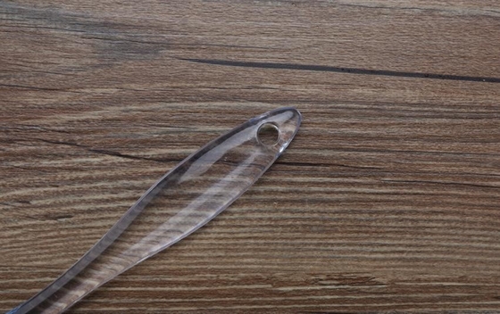Utensili della cucina del silicone del laureato dell'alimento, spatola della ruspa spianatrice del silicone con la maniglia ovale trasparente