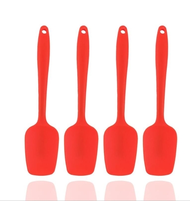Bene durevole stabilito scanalato della mini del silicone spatola di gomma del cucchiaio per cucinare