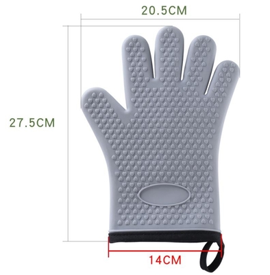 Guanti del Bbq del silicone del forno, guanti flessibili della gomma di silicone per grigliare