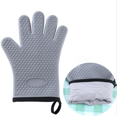 Guanti del Bbq del silicone del forno, guanti flessibili della gomma di silicone per grigliare