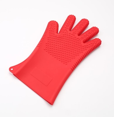 Grande progettazione di stili del dito di FDA cinque dei guanti della mano del silicone per cucinare