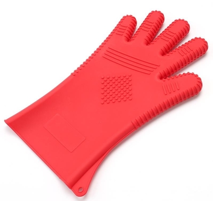 Grande progettazione di stili del dito di FDA cinque dei guanti della mano del silicone per cucinare