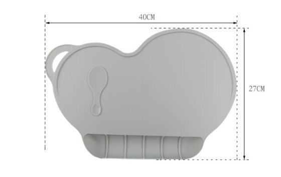 Il silicone del cuscinetto del pranzo della cena dei bambini scherza lavare dell'acqua del prodotto riutilizzabile
