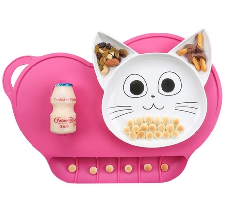Il silicone del cuscinetto del pranzo della cena dei bambini scherza lavare dell'acqua del prodotto riutilizzabile
