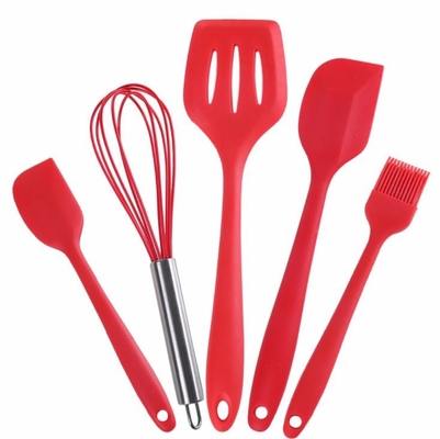 Insiemi di strumenti di Kithen del silicone del commestibile con 5 strumenti differenti del silicone