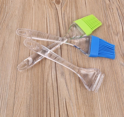 Strumento di plastica trasparente della spazzola di cottura del silicone del commestibile della maniglia di dimensione di XL