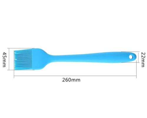 Spazzola piena di cottura del silicone del commestibile di grandi dimensioni con insde di nylon