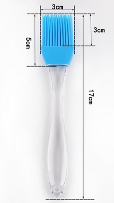 Spazzola di plastica trasparente di piccola dimensione di cottura del silicone del commestibile della maniglia
