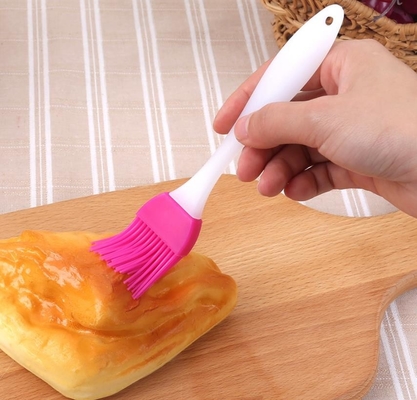 Spazzola di plastica di superficie sabbiosa di piccola dimensione di cottura del silicone del commestibile della maniglia