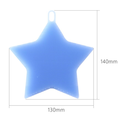 Forma della stella della spazzola di lavaggio del silicone del commestibile per i piatti e la frutta di pulizia