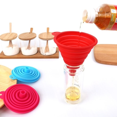 Grandi strumenti pieghevoli della cucina dell'imbuto del silicone del commestibile di stili