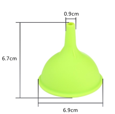 Mini strumenti standard della cucina dell'imbuto dell'olio siliconico del commestibile dell'imbuto di dimensione