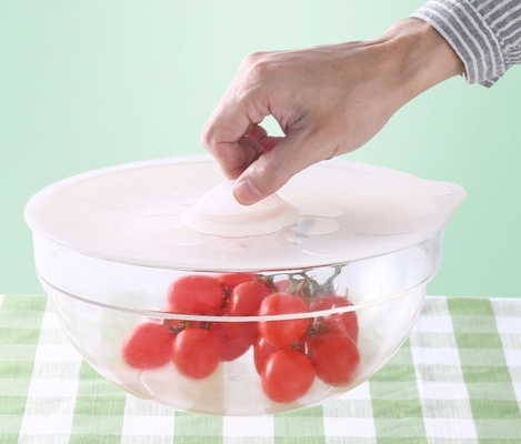 Grande coperchio standard della copertura della ciotola di conservazione degli alimenti del silicone del commestibile di dimensioni