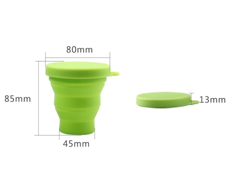BPA liberano la tazza piegante del silicone pieghevole del commestibile per all'aperto