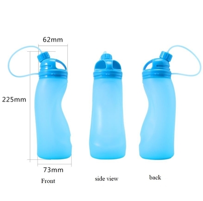 BPA liberano le bottiglie di acqua pieganti 500ML del silicone di sport all'aperto del commestibile