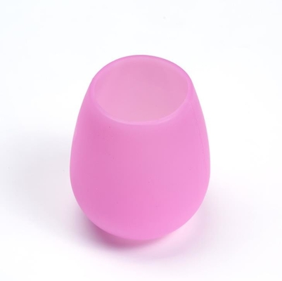 Tazza riutilizzabile del vino del silicone di FDA della tazza del vino con la stampa su ordinazione di logo disponibile