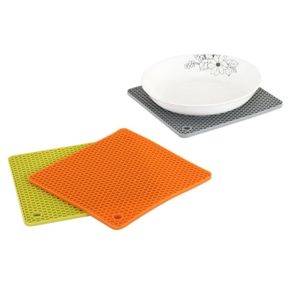 I piccoli strumenti della cucina del silicone del favo hanno placcato 18.2*18.2*0.6cm per il bambino
