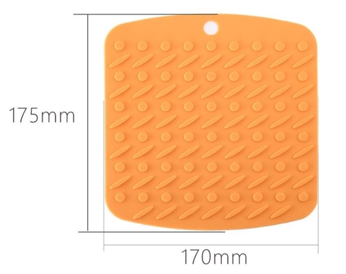 La cucina rotonda del silicone dei punti della novità foggia anti decorativo libero di slittamento BPA