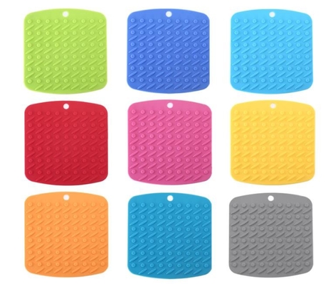 La cucina rotonda del silicone dei punti della novità foggia anti decorativo libero di slittamento BPA