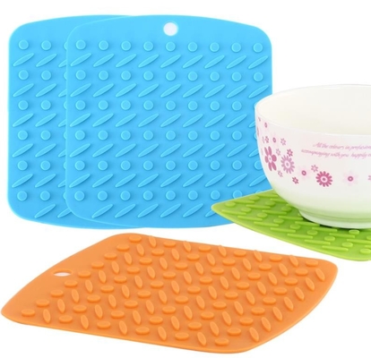 La cucina rotonda del silicone dei punti della novità foggia anti decorativo libero di slittamento BPA