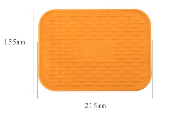 Strumenti della cucina del silicone di rettangolo, isolamento termico della stuoia degli alimenti per bambini del silicone