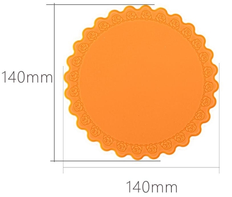 Non silicone del bastone che cucina stile del fiore di Rosa della stuoia della tazza di dimensione media dei prodotti