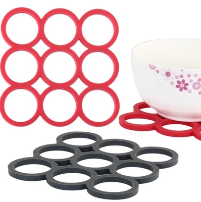 Tabella rivestita di silicone quadrata dei fori degli utensili da cucina 9 protettiva