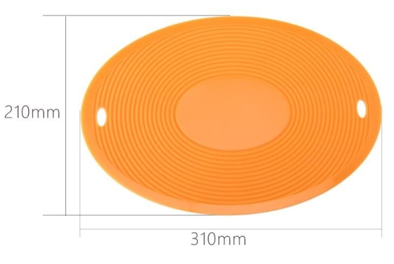 La grande cucina del silicone di dimensione foggia il bambino applicato famiglia ovale della casa di forma favorevole