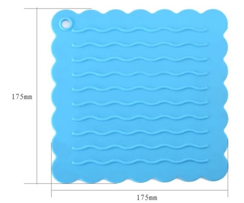 Gli strumenti della cucina del silicone di Placemat del buongustaio hanno impresso il modello di Wave dell'acqua
