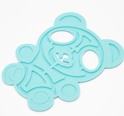 Strumenti della cucina del silicone dell'orso, bambini isolati tovagliette termoresistenti liberamente