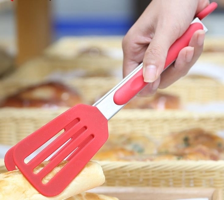 Tenaglie stampabili scanalate della spatola di logo su ordinazione degli elementi della cucina del silicone di Turner
