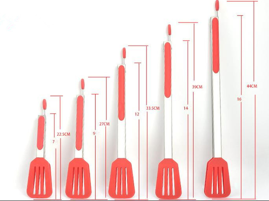 Tenaglie stampabili scanalate della spatola di logo su ordinazione degli elementi della cucina del silicone di Turner