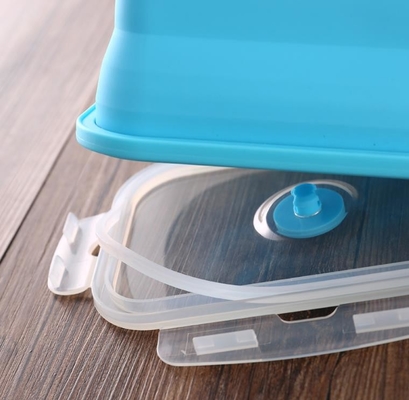 Un insieme della scatola di pranzo pieghevole del silicone di FDA dei contenitori di stoccaggio dell'alimento del silicone 4 per i bambini