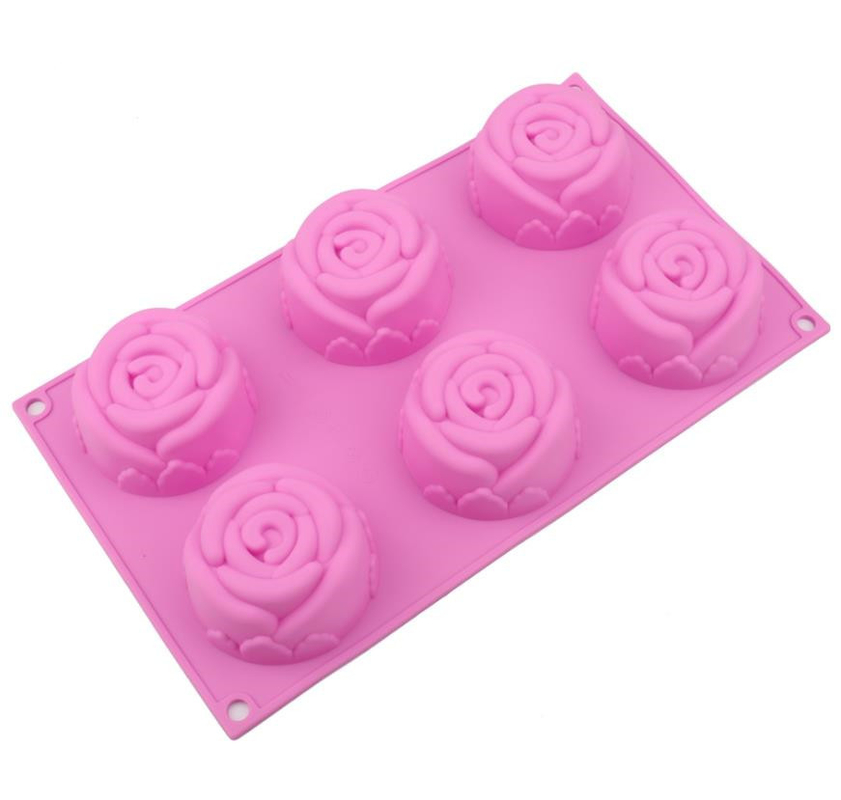 Multi stampi per dolci del silicone di stile, vassoio 29.5*17.3*3.7cm morbidi del muffin del silicone
