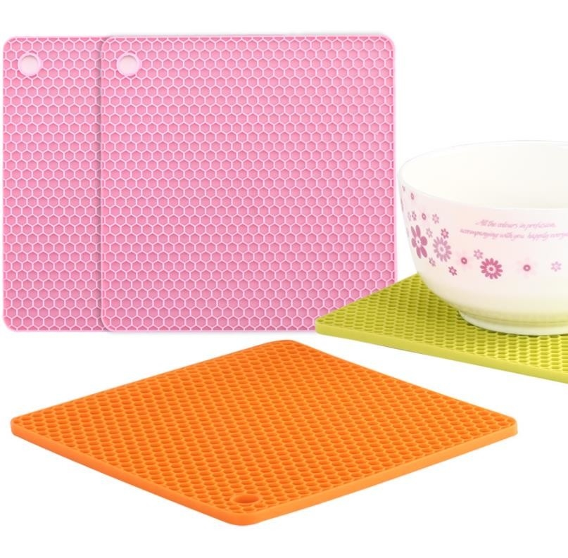 I piccoli strumenti della cucina del silicone del favo hanno placcato 18.2*18.2*0.6cm per il bambino