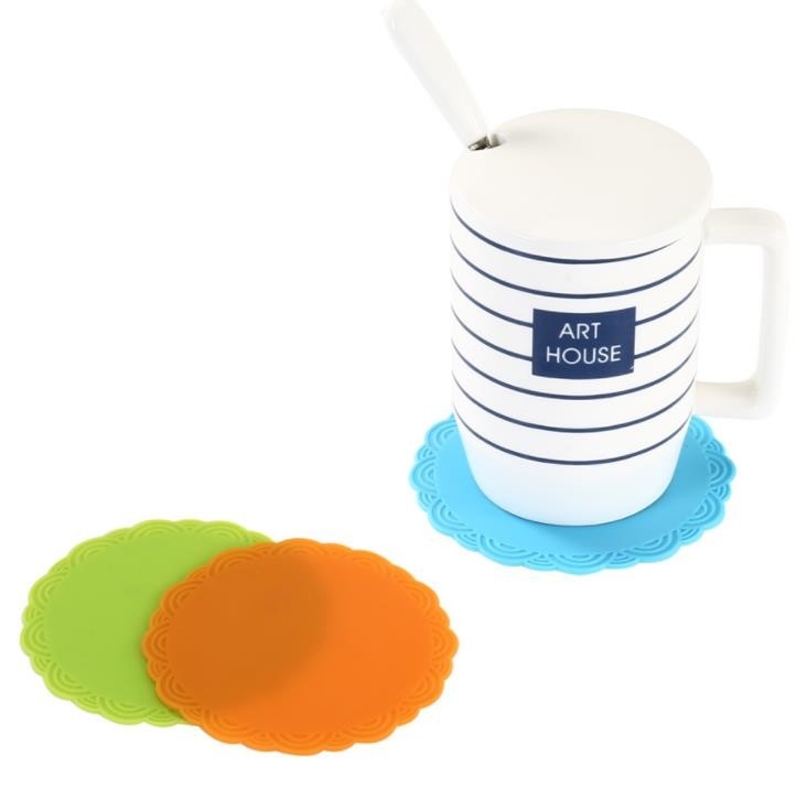 Slittamento stabilito di forma rotonda del silicone del ODM dell'OEM dell'utensile variopinto della cucina anti